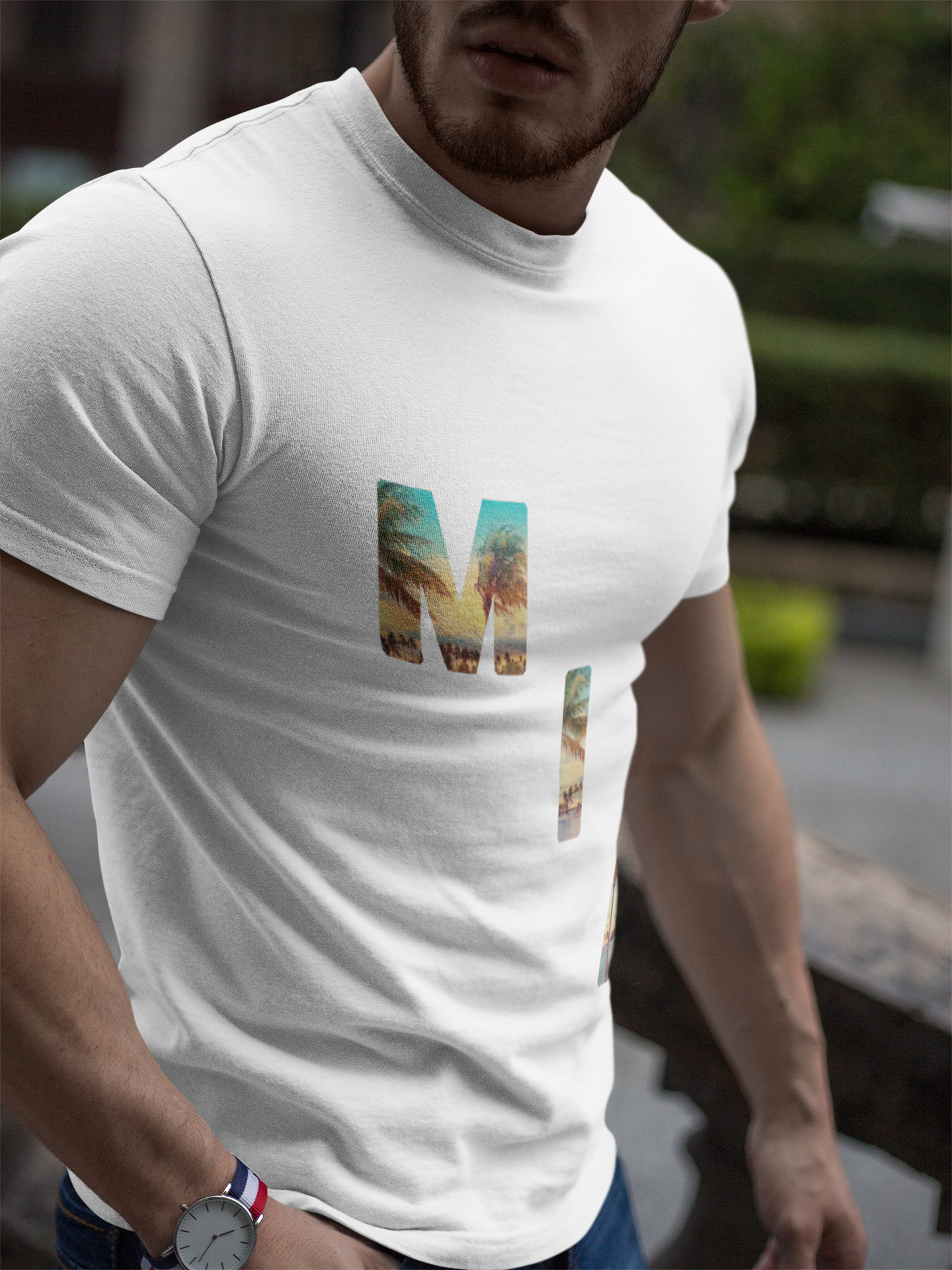 Miami Inspired Fitted T-shirt