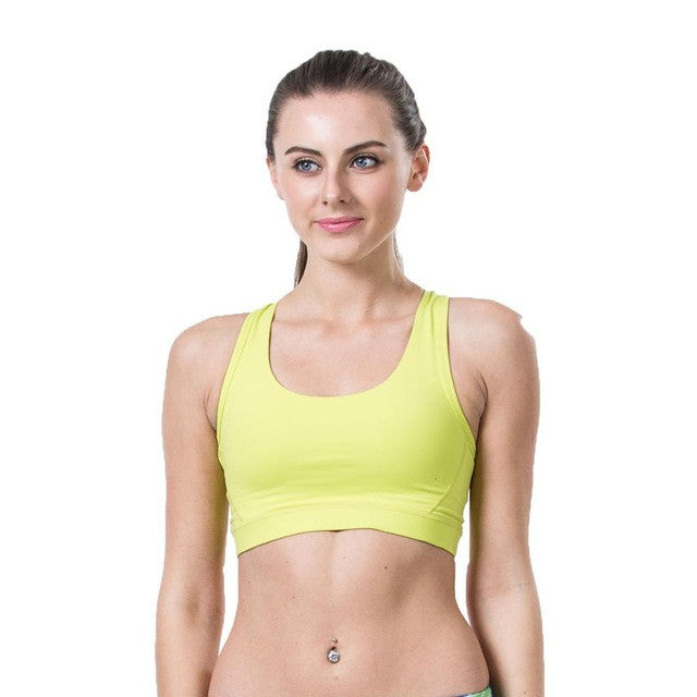 Women's Yoga Bra Athletic Built-in Sports Pad