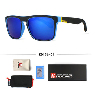 Fashion Guy's Sun Glasses From Kdeam Polarized Sunglasses Men Classic Design All-Fit Mirror Sunglass With Brand Box CE