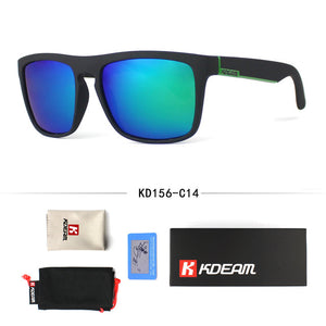 Fashion Guy's Sun Glasses From Kdeam Polarized Sunglasses Men Classic Design All-Fit Mirror Sunglass With Brand Box CE