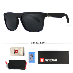 Fashion Guy's Sun Glasses From Kdeam Polarized Sunglasses Men Classic Design All-Fit Mirror Sunglass With Brand Box CE