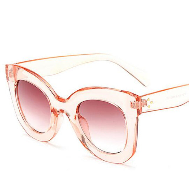 Luxury Cat Eye Sunglasses Women Brand Designer Retro Vintage Sun Glasses Women Female Ladies Sunglass Mirror Lunettes de soleil