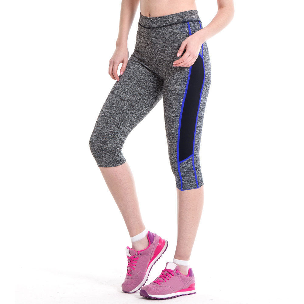 New Arrival High Waist Fitness Yoga Sport Pants Stretch Cropped Leggings Outdoor Fitness Pants#20