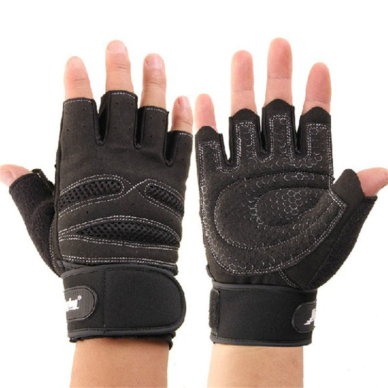 High Quality Weight Lifting Gloves with Wrist Wrap Gloves Half Finger Design Very Comfortable