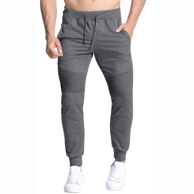 Men's Casual High Quality Solid Color Workout Joggers Pants