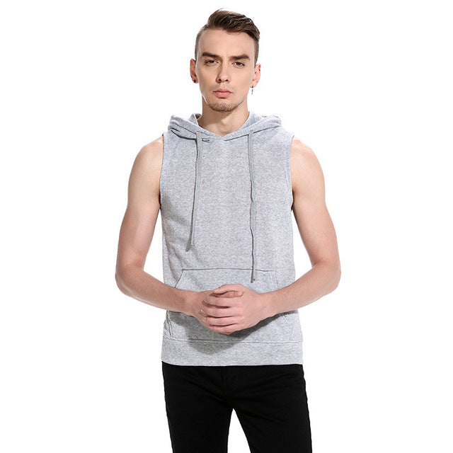 Men's Bodybuilding Pullover Sweatshirts Sleeveless Tank Top For The Workout Warrior