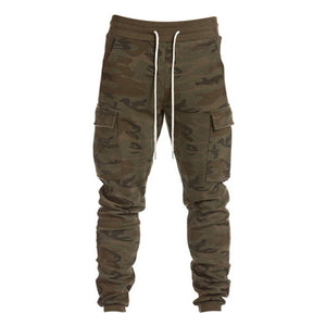 Men Cotton Army Camouflage Military Gyms Sweatpants Fitness Cargo Joggers