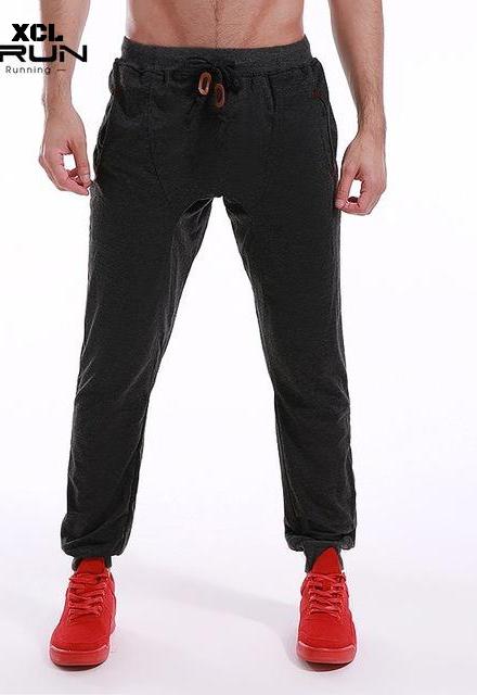 Men's Solid Fitness Harem Pants Slim Fit Joggers