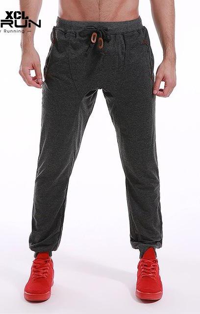 Men's Solid Fitness Harem Pants Slim Fit Joggers