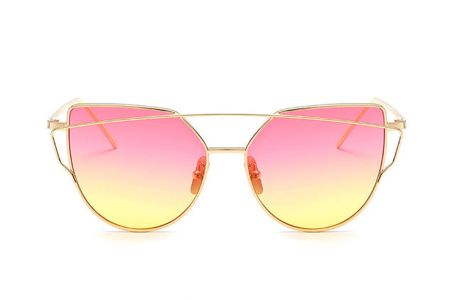 Ladies Fashion Metal Frame Sunglasses