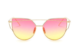 Ladies Fashion Metal Frame Sunglasses