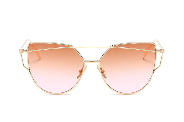 Ladies Fashion Metal Frame Sunglasses