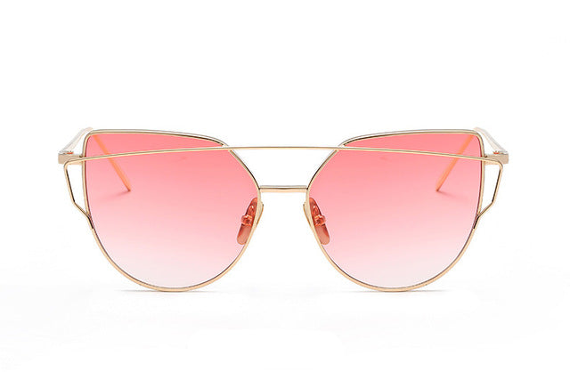 Ladies Fashion Metal Frame Sunglasses