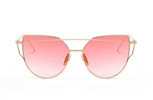 Ladies Fashion Metal Frame Sunglasses