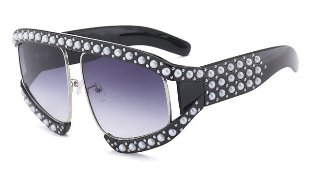 Women's Luxury Big Pearl Sunglasses