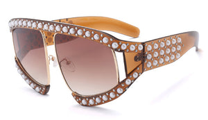 Women's Luxury Big Pearl Sunglasses