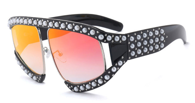 Women's Luxury Big Pearl Sunglasses